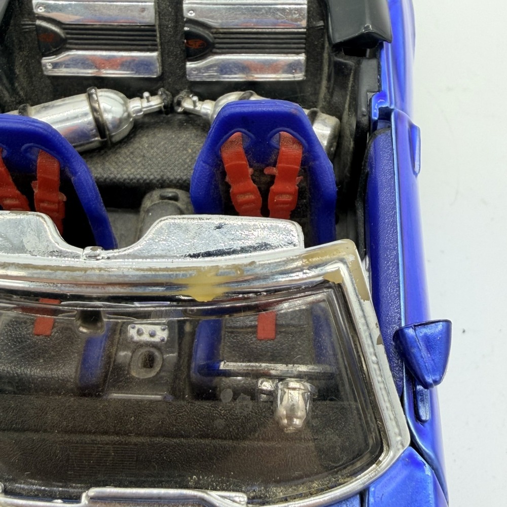 Vintage 1968 Maisto Chevrolet Camaro SS PRO RODZ Blue Convertible Die Cast Car - Picture 9 of 15